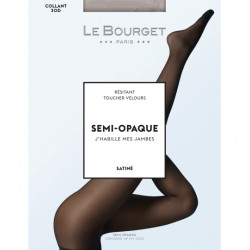 Collant LE BOURGET 30D Ultra-résistant Semi-Opaque Satiné