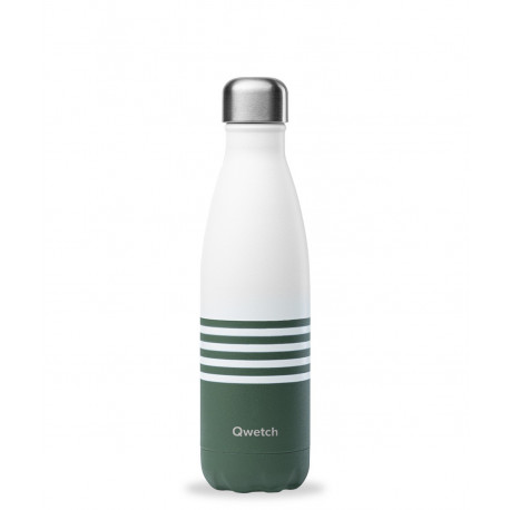 Bouteille isotherme marinière verte 500ml Bouteille isotherme marinière verte 500ml
