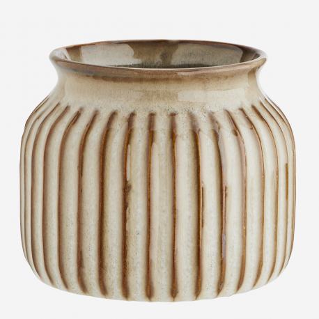 Vase beige en grès Vase beige en grès