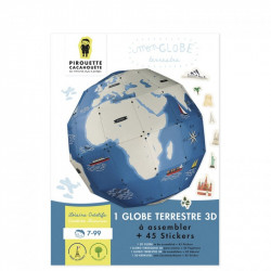 Kit créatif Globe terrestre - Pirouette Cacahouète