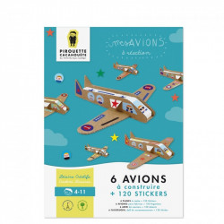 Kit créatif Avions - Pirouette Cacahouète