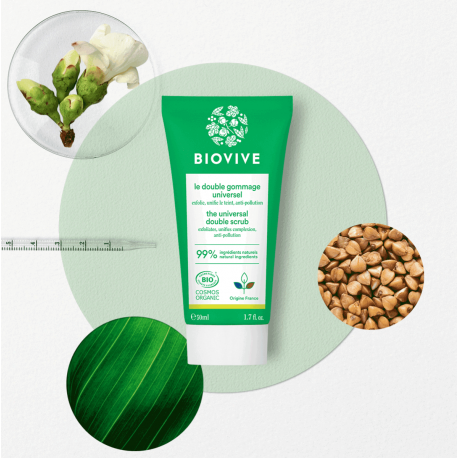 Le double gommage universel 50 ml BIOVIVE Le double gommage universel 50 ml BIOVIVE