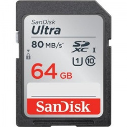 SANDISK SD ULTRA 64GB 80 MO/S CL10