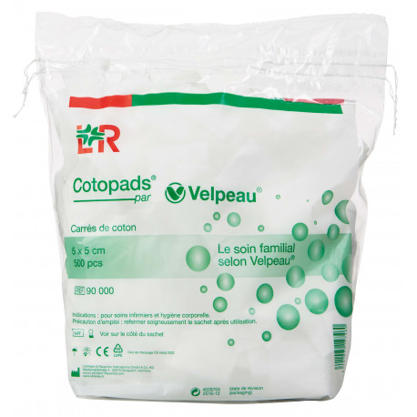 Coton non stérile COTOPADS Coton non stérile COTOPADS