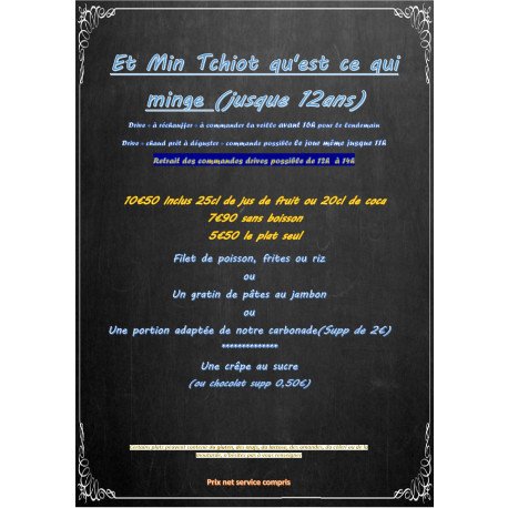 Menu Enfant Menu Enfant