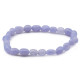 Bracelet Calcédoine bleue