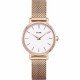 Montre Cluse Boho Chic Petite Mesh White & Gold
