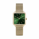 Montre Cluse Tétragone Green & Gold