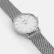 Montre Minuit Mesh Silver/White