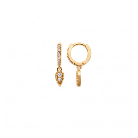 Boucles d'Oreilles Plaqué Or Soleil Boucles d'Oreilles Plaqué Or Soleil