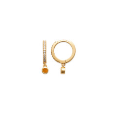 Boucles d'Oreilles Plaqué Or & Oxydes