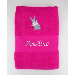 Serviette brodée Améline