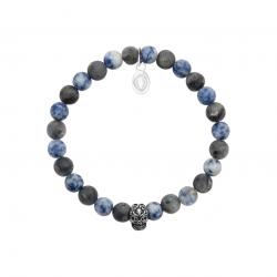 Bracelet Sodalite Bleu & Gris