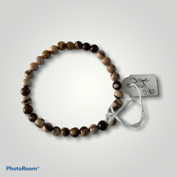 Bracelet jaspe brun
