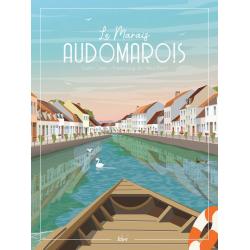 Affiche LE MARAIS AUDOMAROIS - Faubourg du Haut-Pont - Saint-Omer
