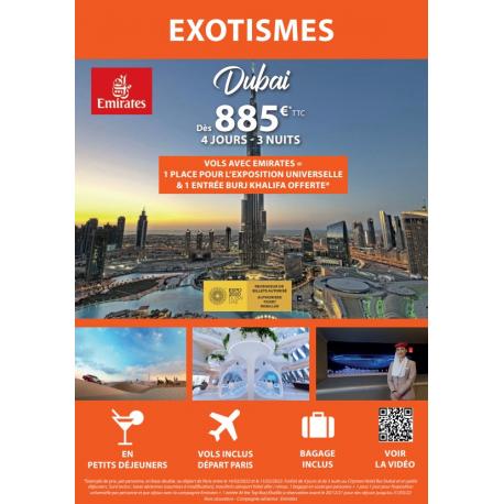 DUBAI - 4J/3N - DES 885€ par pers DUBAI - 4J/3N - DES 885€ par pers
