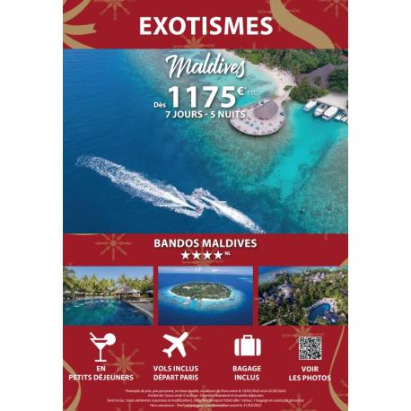 Maldives - Dès 1175€ par pers en 7 j/5n Maldives - Dès 1175€ par pers en 7 j/5n