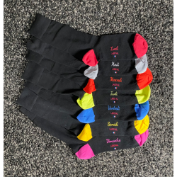 Coffret Semainier 7 paires Chaussettes Noir LABONAL