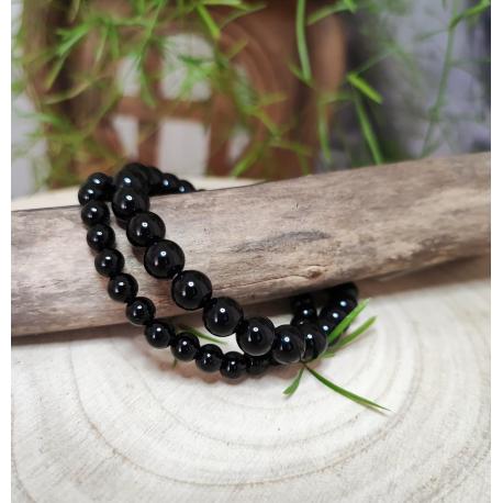 Bracelet Agate noire ou Onyx