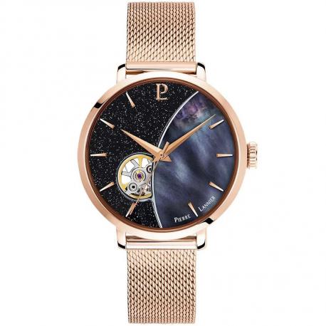 Montre Pierre Lannier Celeste Rose Gold & Nacre Noire