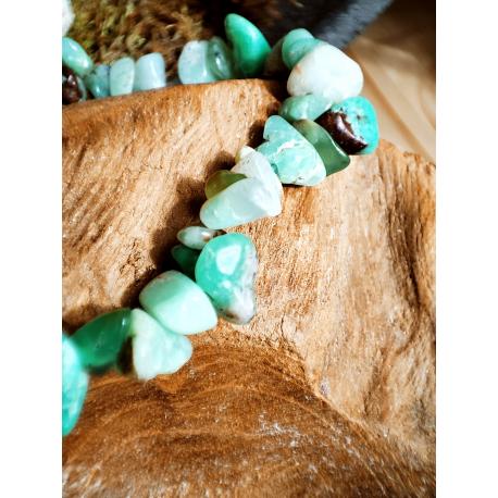 Bracelet baroque Chrysoprase