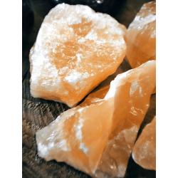 Pierre brute Calcite Orange