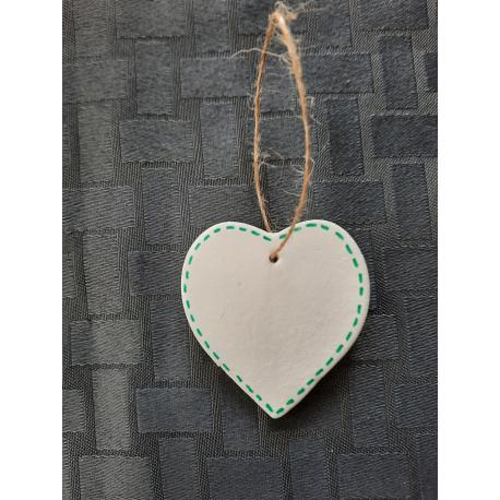 Coeur à suspendre White&green Coeur à suspendre White&green