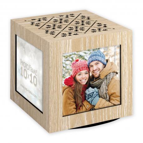  Cube photo rotatif 10x10 cm
