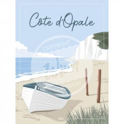 Affiche Détente sur la CÔTE D'OPALE