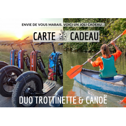 Chèque cadeau DUO trottinette et canoë