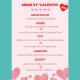 Menu Saint-Valentin