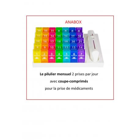 Pilulier mensuel matin et soir | 2 prises par jour | Anabox Pilulier mensuel matin et soir | 2 prises par jour | Anabox