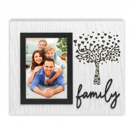 Cadre FAMILY et ARBRE COEURS pour photo 10x15 cm