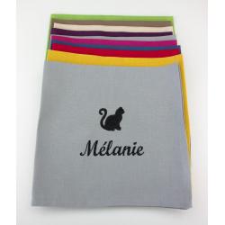 Serviette de table personnalisée Chat 1