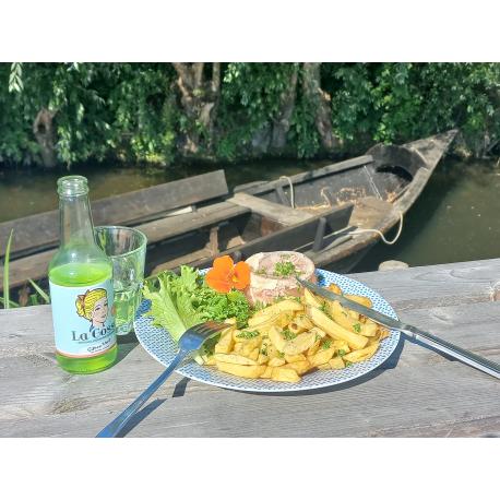 Carte cadeau enfant : un repas au bord de l'eau + croisière guidée et découverte de l'atelier