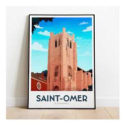 Affiche SAINT-OMER Cathédrale