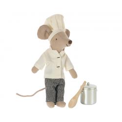 MAILEG - CHEF SOURIS AVEC SES ACCESSOIRES