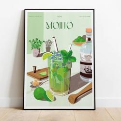 Affiche Cocktail Mojito