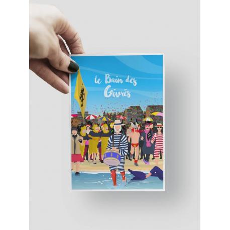 Carte postale Bain des Givrés