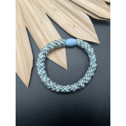Bracelet élastique bleu pailletés