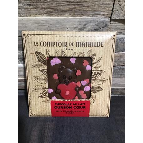 Ourson cœur au chocolat au lait Ourson cœur au chocolat au lait