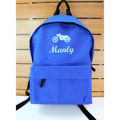 sac à dos bleu roi brodé bleu ciel sac à dos bleu roi brodé bleu ciel