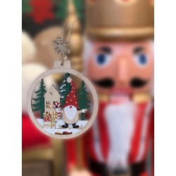 Suspension de Noël en bois