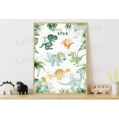 Affiche dinosaure