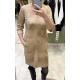 ROBE DROITE ASPECT PEAU SIGNE NATURE
