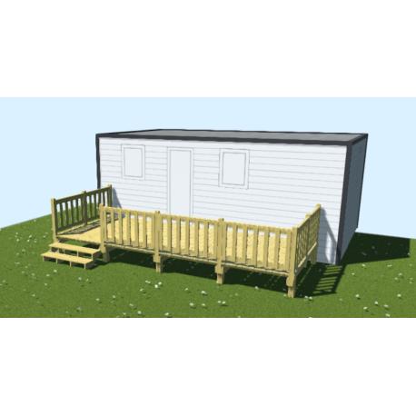 Terrasse non couverte 2,5 x 6 m