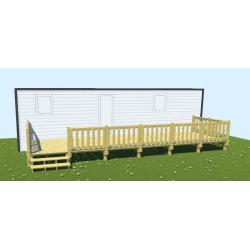 Terrasse non couverte 2,5 x 9 m