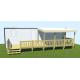 Terrasse demi-couverte 2,5 x 9 m
