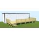 Terrasse non couverte 3 x 9 m