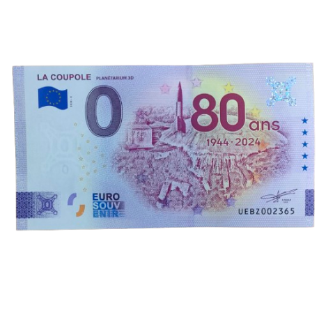 BILLET SOUVENIR LA COUPOLE